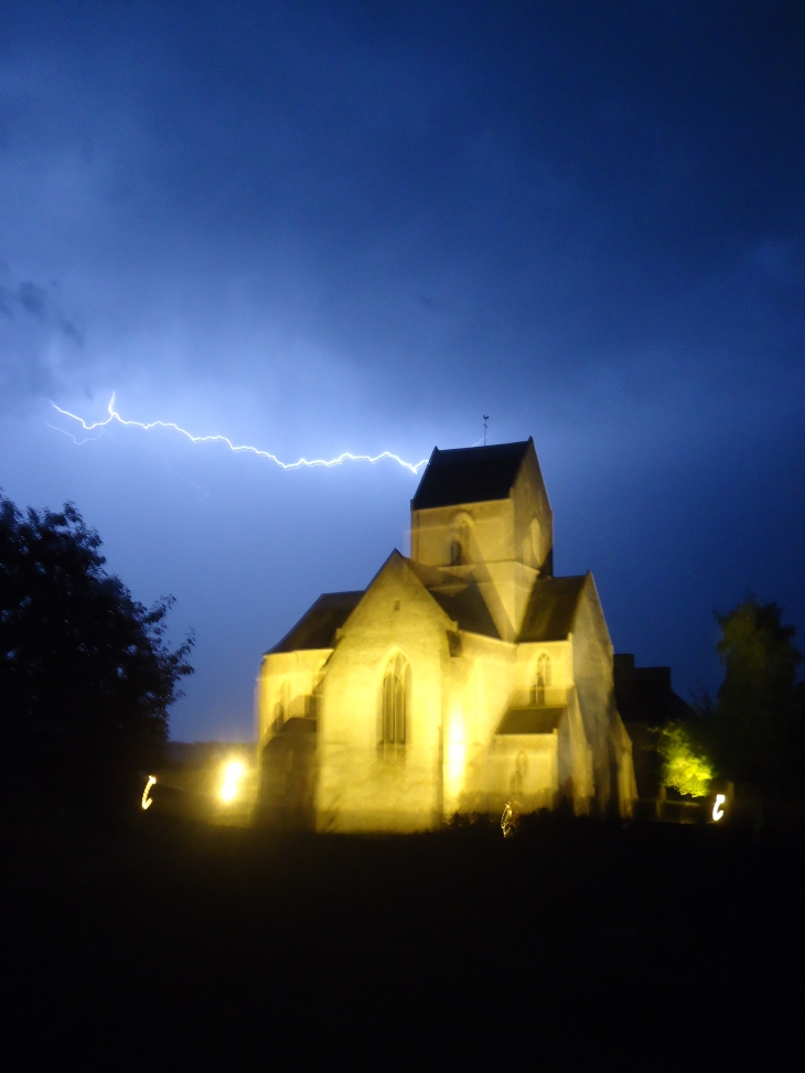 Orage - Abbatiale - Saint-Fromond