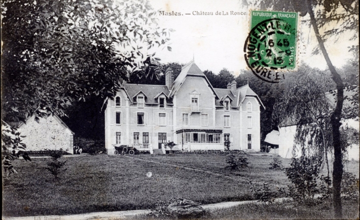 Le Château de la Ronce, vers 1913 (carte postale ancienne). - Mâle