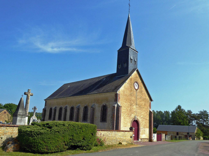 L'église - Saint-Aubin-de-Courteraie