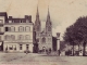 Photo suivante de Vimoutiers L'église Notre-Dame et la Fontaine (carte postale ancienne).