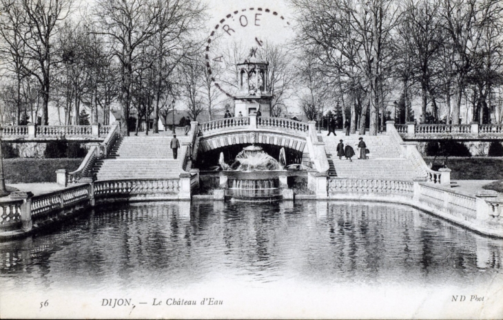 Le Château d'Eau, vers 1906 (carte postale ancienne). - Dijon