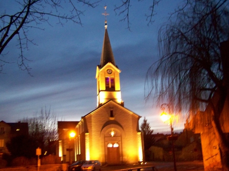 L'église illuminée Velars-sur-Ouche