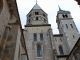 Photo suivante de Cluny Le clocher de l'Eau Bénite et le clocheton de l'Horloge vus depuis l'intérieur de l'abbaye.