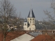 Photo suivante de Cluny Le clocher de l'Eau Bénite et lepetit clocher de l'Horloge vus depuis le Fouettin.