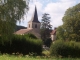 Eglise d'Aisy-sur-Amançon vue d'un pré