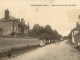 Maison Lacroix et rue principale, carte postale du 6 août 1915.