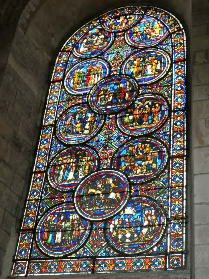 Cathédrale Saint Etienne : vitrail Saint Thomas Becket - Sens