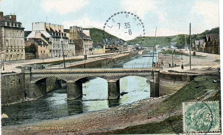 Le Pont du Legue (carte postale de 1907) - Saint-Brieuc