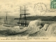 La Jetée - Tempête du 27 mars 1906 (carte postale de 1907)