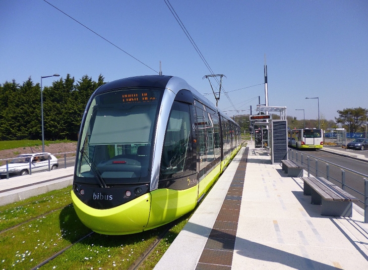 Le tram à Plouzané - Brest