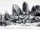 Les Aiguilles de Pontusval, vers 1920 (carte postale ancienne).