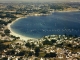 Vue aérienne de la plage de trez-Hir et l'anse de Bertheaume (carte postale vers 1960)