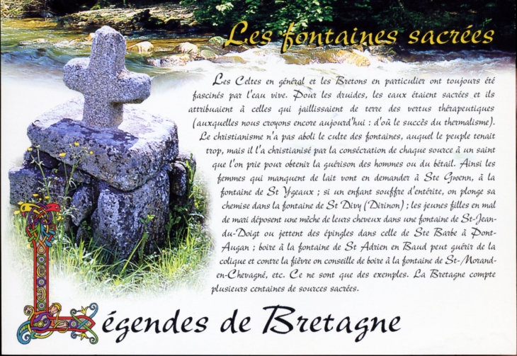 Les Fontaines Sacrées (carte postale). - Saint-Divy