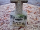 Croix ouvragée située sur la place près du cimetière de Pleine Fougères...