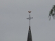 la croix et le nouveau coq de l'église