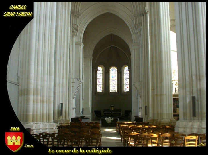 Le coeur de la collégiale - Candes-Saint-Martin