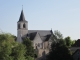 L'église de CONCREMIERS, depuis le pont sur l'Anglin.