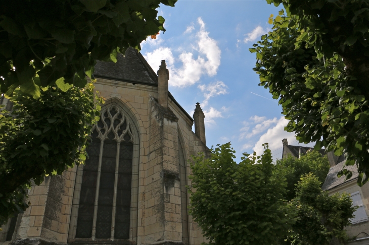 Le chevet de l'église Saint Sulpice. - Palluau-sur-Indre