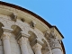 Eglise Saint Genou (ancienne abbatiale). Détail de la corniche de l'abside.