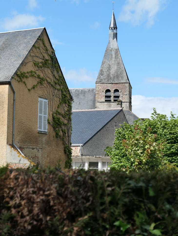 Vue sur le clocher de l'église Notre Dame - Bellegarde