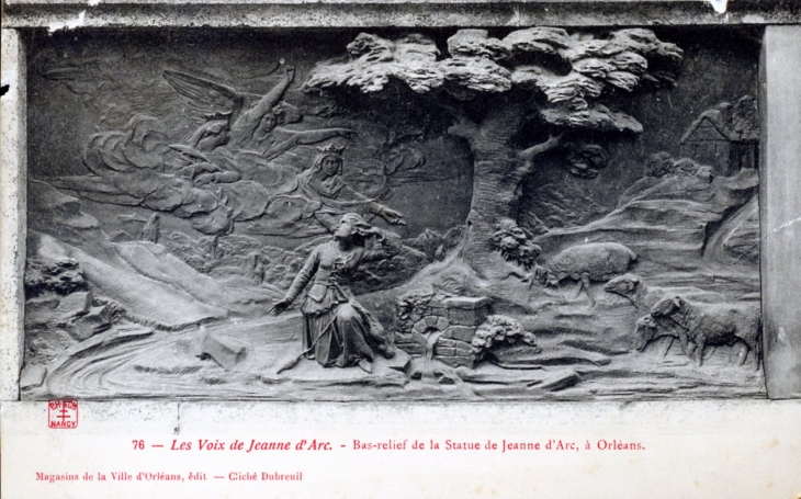 Les Voix de Jeanne d'Arc, vers 1910 (carte postale ancienne). - Orléans
