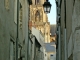 Photo suivante de Orléans La cathédrale et la rue du Boeuf Sainte-Croix.