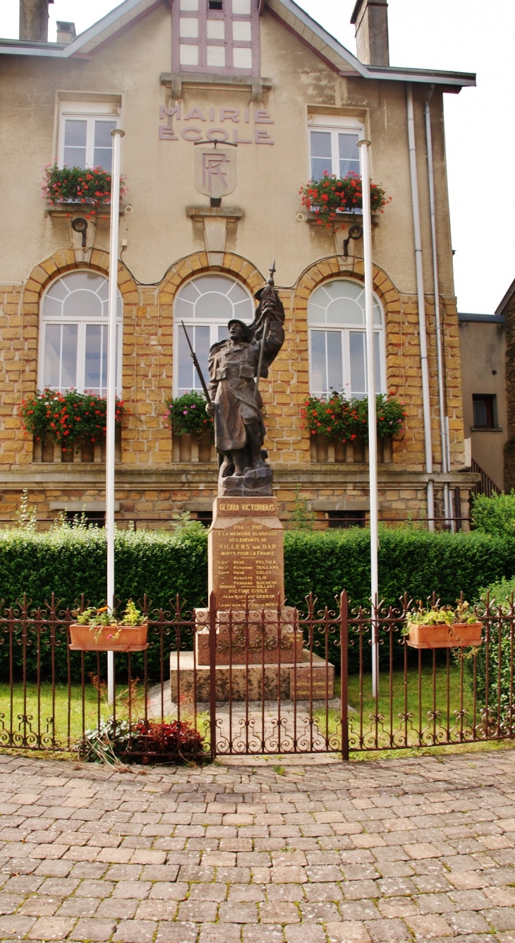Monument aux Morts - Villers-sur-Bar