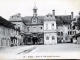 Hôtel de Ville (façade intérieure), vers 1910 (carte postale ancienne).
