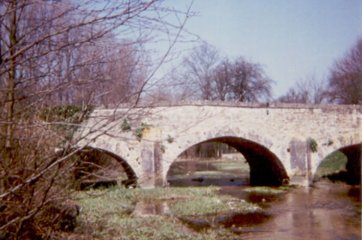 Le vieux pont avant rénovation - Baudrecourt
