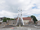 Tour Saint-Ferjeux 1470  - Sculpture d'Eugène Van Lamsweerde - L'Air et les Songes 1989