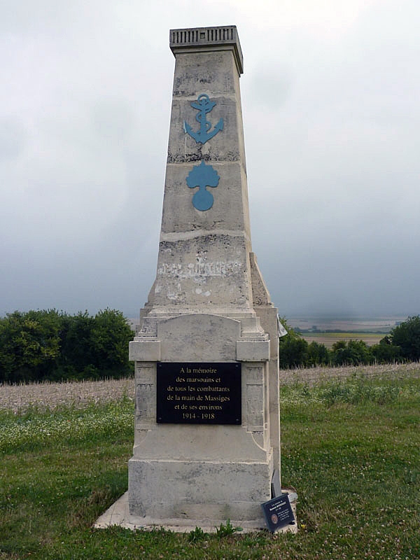 Le monument commémoratif aux marsouins et victimes de la Main de Massiges