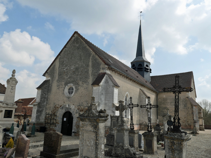 L'église et le cimetière - Vouarces