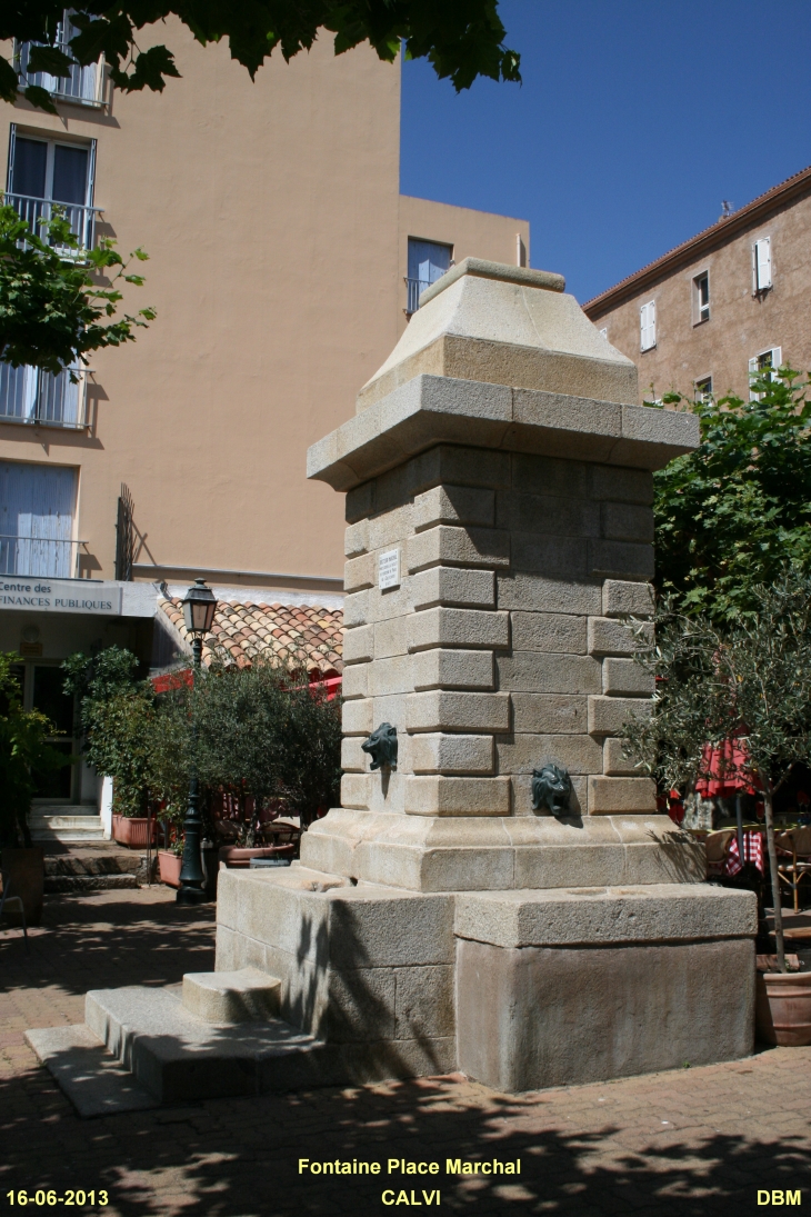 Fontaine Place Marchal - Calvi