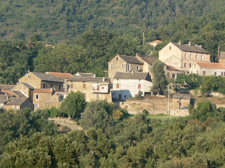 Village vu de la route - Valle-di-Rostino