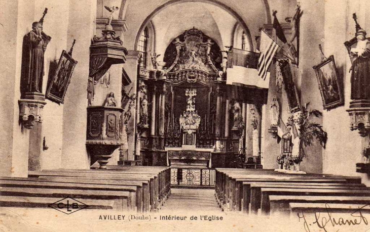 Intérieur de l'Eglise - Avilley