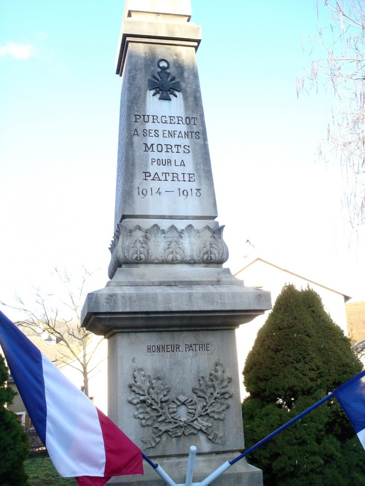 Monuments aux Morts 1914 - 1918 de Purgerot