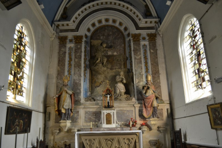 Le retable du maître-autel de l'église Saint-Germain. - Alizay