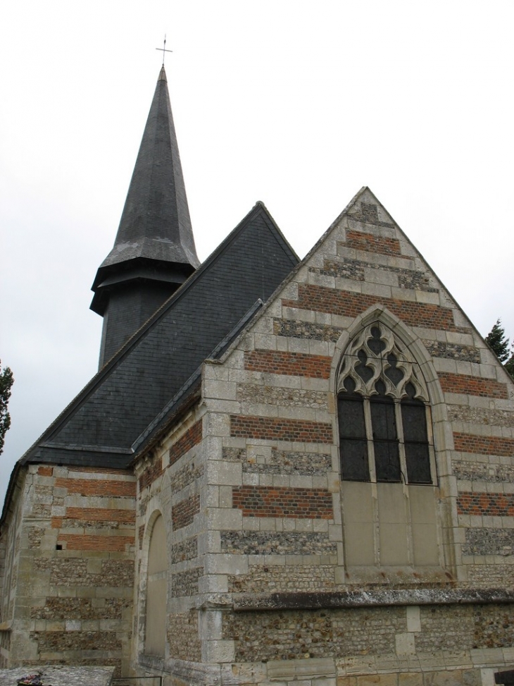 Chevet plat de l'église - Beaubray