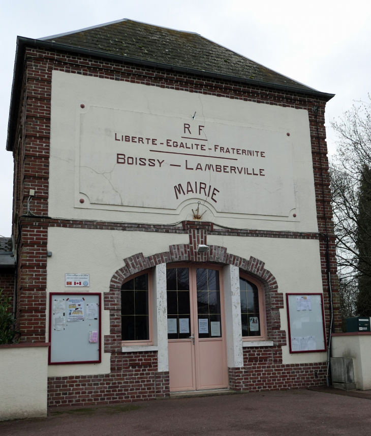 La mairie - Boissy-Lamberville