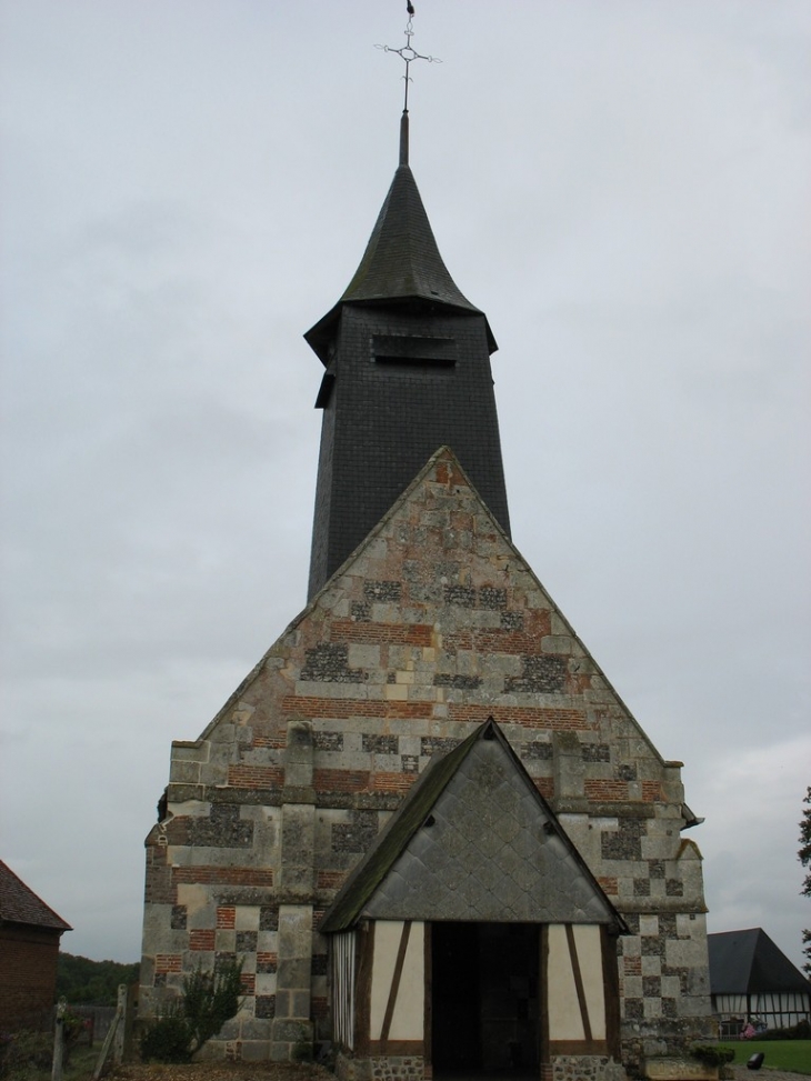 Façade ouest de l'église Sainte-Eugénie - Bosc-Renoult-en-Ouche