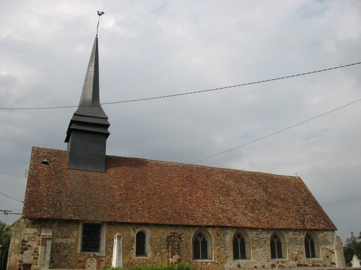 Côté sud de l'église Notre-Dame de Créton - Buis-sur-Damville