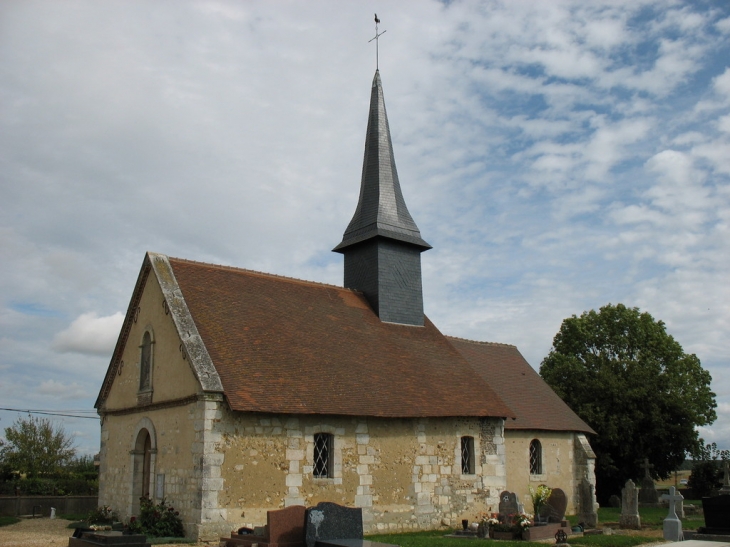 Vue de l'église - Émalleville