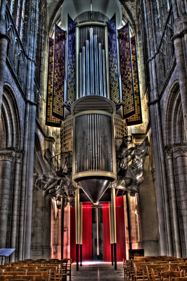 Orgue de la cathédrale d'Evreux - photo HDR - Évreux