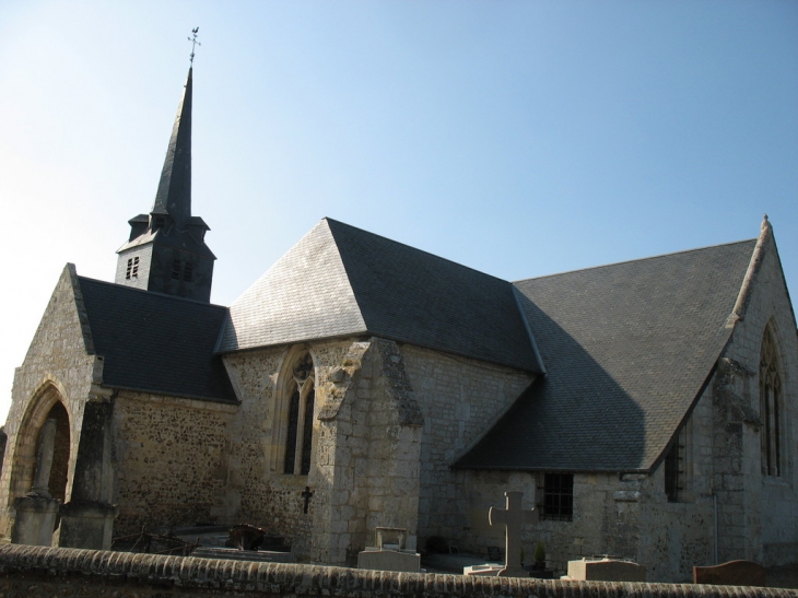 Vue du chevet de l'église Saint-Martin - Fatouville-Grestain
