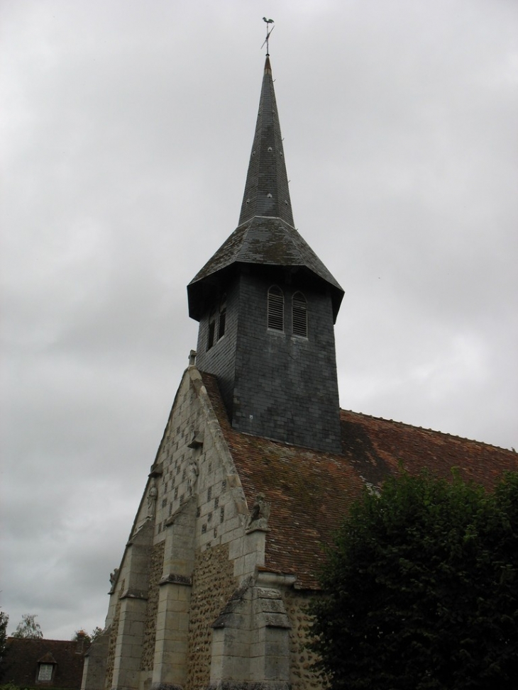 Eglise Saint-Aignan (façade) - La Houssaye