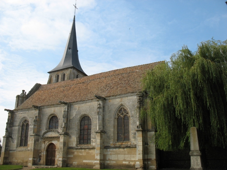 Bas-côté sud de l'église - Saint-Aubin-d'Écrosville