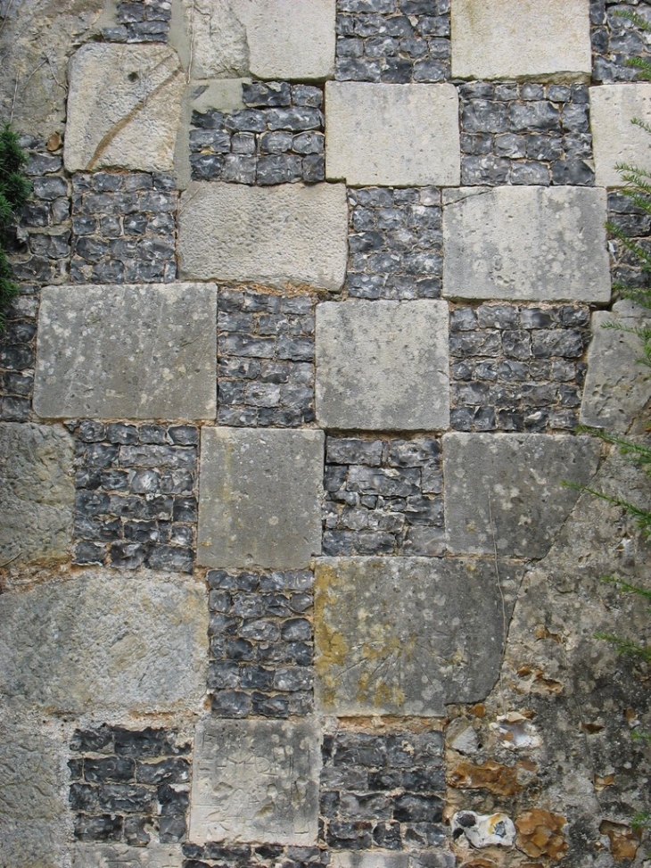 Mur de silex - Saint-Aubin-des-Hayes