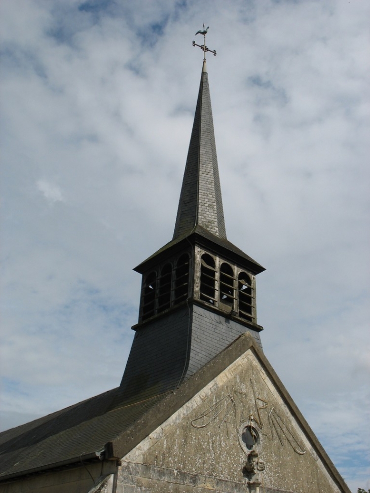 Eglise Saint-Leger (le clocher sans cloche...) - Saint-Léger-de-Rôtes