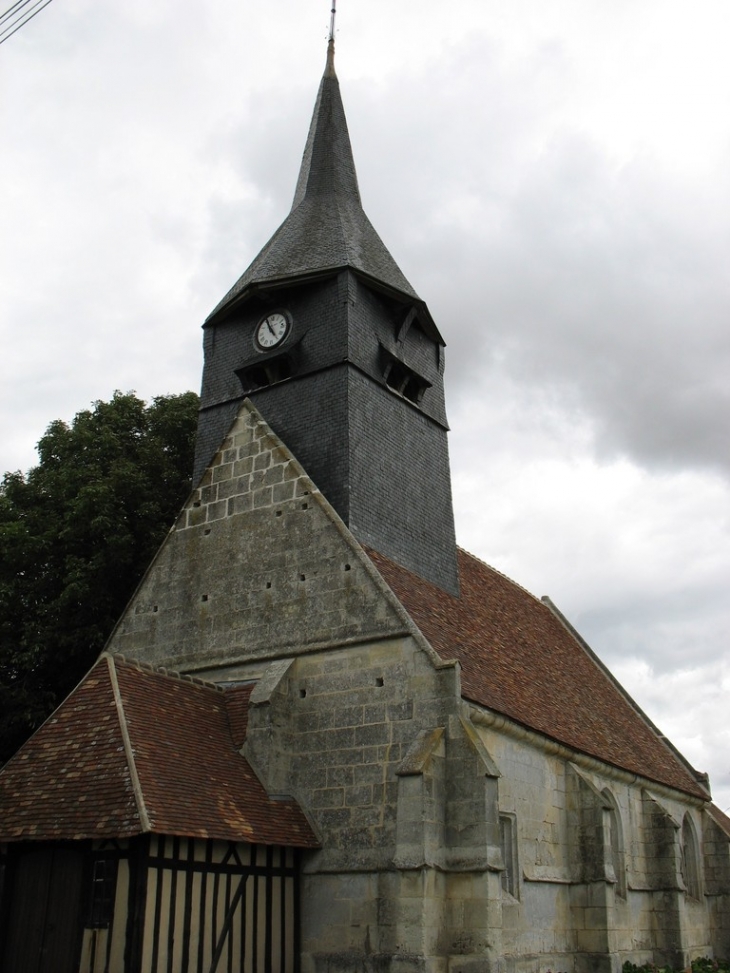 Façade de l'église Saint-Martin - Tilleul-Dame-Agnès