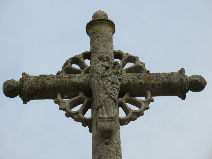 Détail de l'envers de la Croix (Vierge à l'enfant) - Villettes